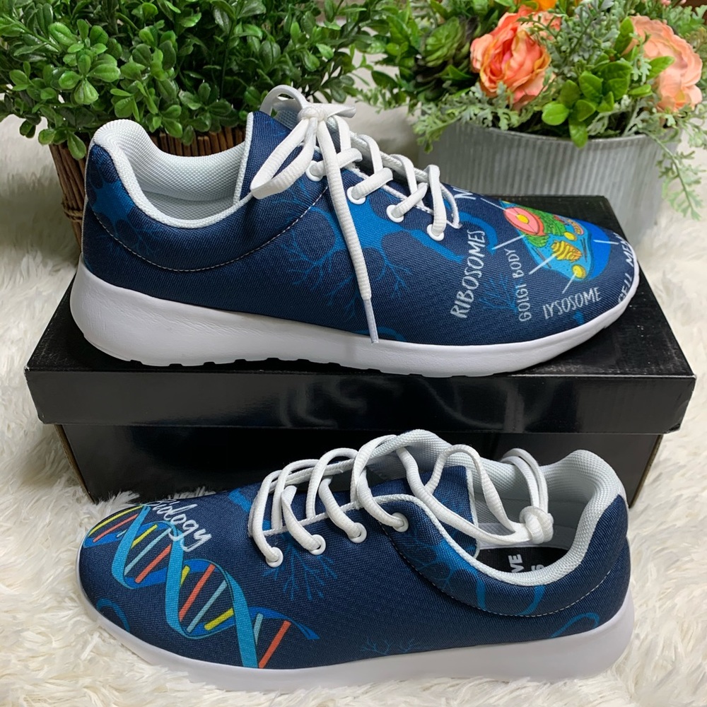 NIB Groove Bags Custom Kicks Biology Science Teacher Sneakers Shoes Sz 8
